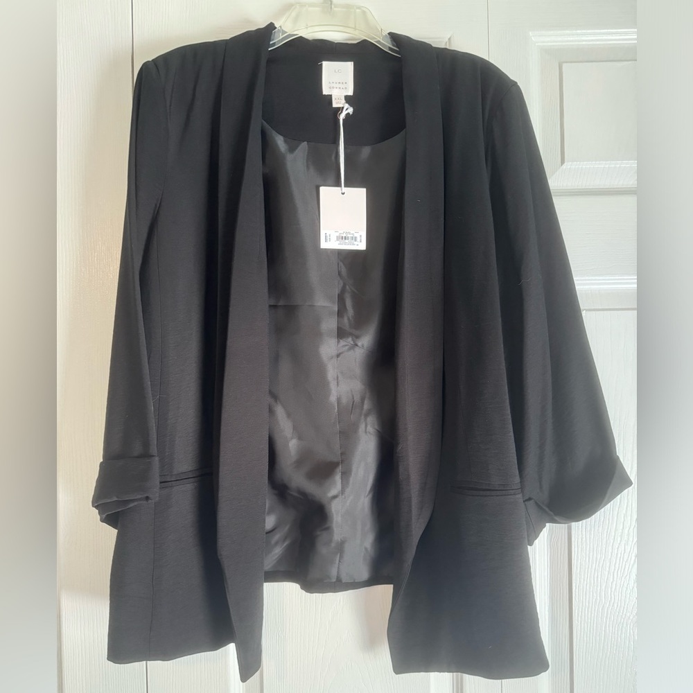LC Lauren Conrad Black Blazer Professional Suit Jacket New With Tags